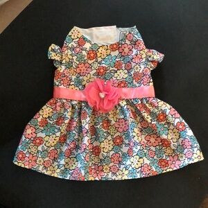 SIMPLY WAG Floral Doggie Dress XS